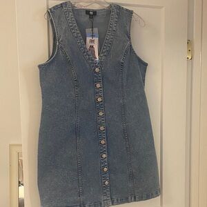 FRYE Denim Dress, NWT, Large